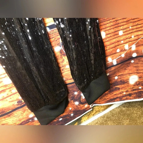 Black Sequin Jumpsuit/ Jogger 1X-2X NWOT - Picture 7 of 16